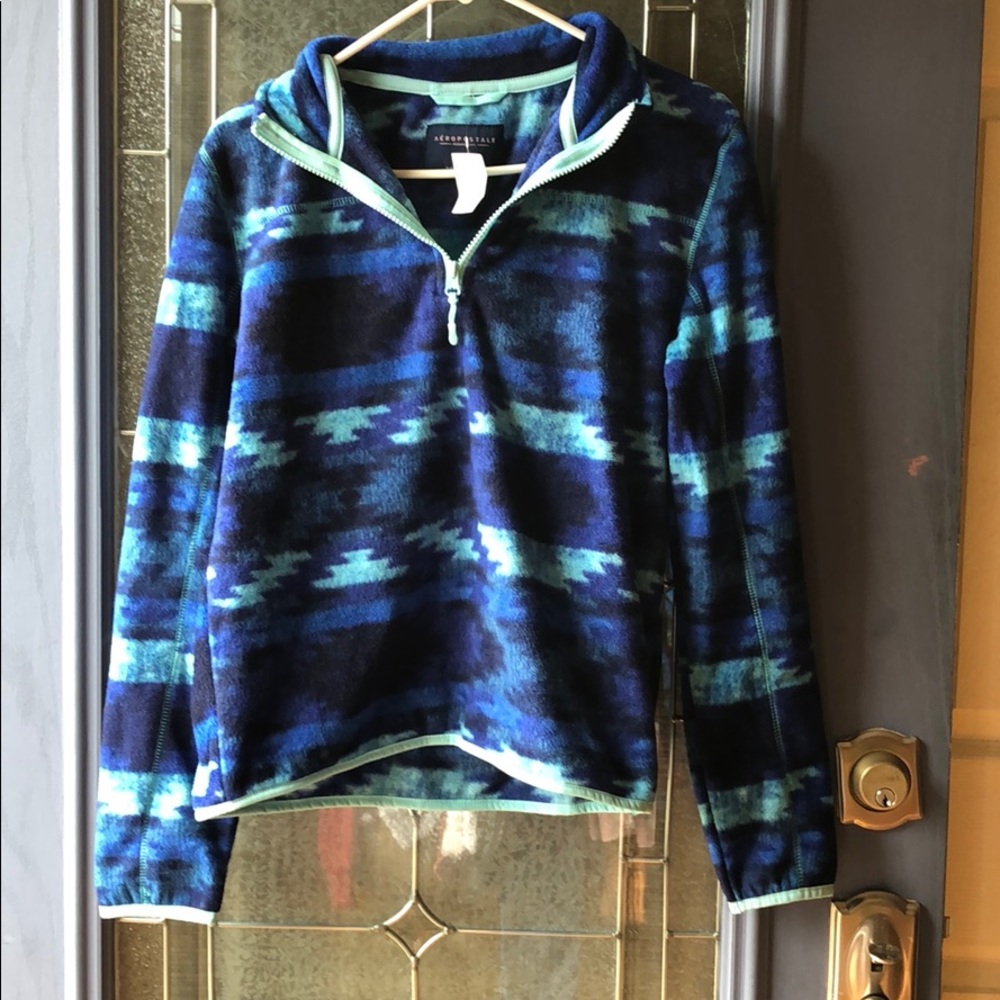 Aero fleece tribal quarter zip